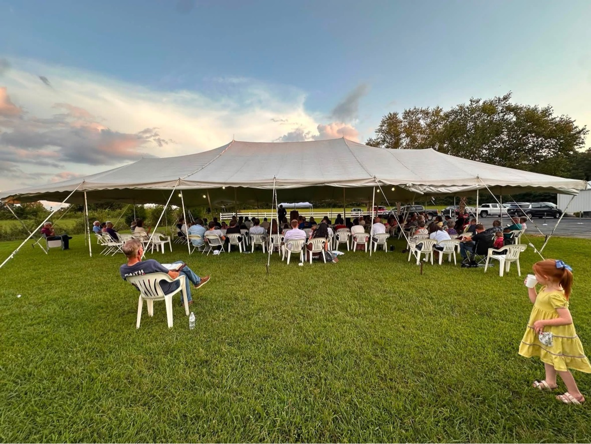 Tent meeting photo 1